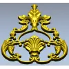 Baroque Acanthus Shell Cartouche - STL 3D model for CNC