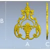 Baroque Acanthus Shell Cartouche - STL 3D model for CNC