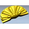 Semicircular Fan Rosette STL for CNC Milling