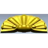 Semicircular Fan Rosette STL for CNC Milling