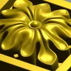 Sunburst Square Rosette - STL 3D model for CNC