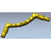 Laurel Ribbon Corner STL 3D model for CNC