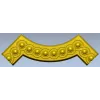Полукруглая декоративная накладка с бусинами - STL модель для ЧПУ
