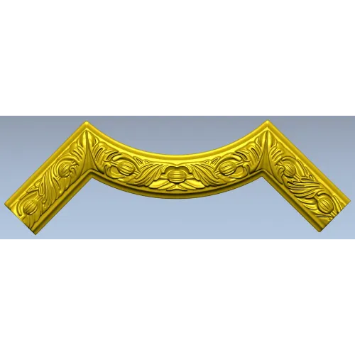 Regal Acanthus Corner - STL 3D model for CNC