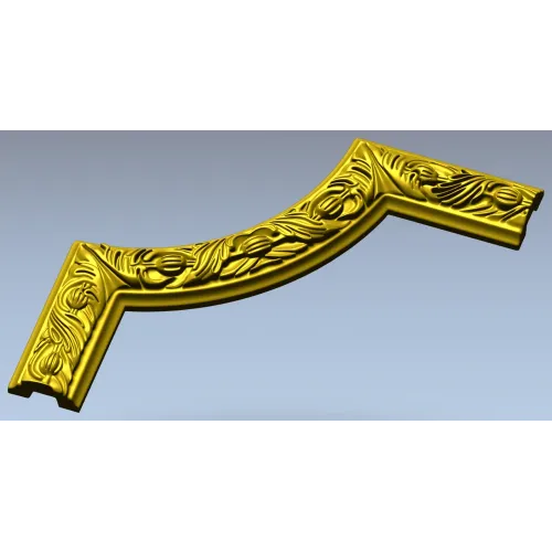 Regal Acanthus Corner - STL 3D model for CNC