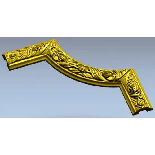 Regal Acanthus Corner - STL 3D model for CNC