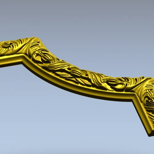 Regal Acanthus Corner - STL 3D model for CNC