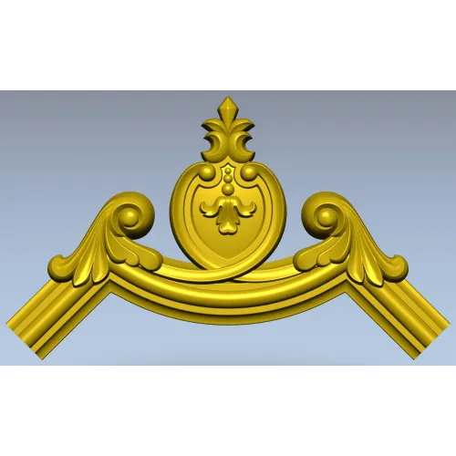 Картуш верхний в стиле барокко - STL модель для ЧПУ