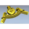 Картуш верхний в стиле барокко - STL модель для ЧПУ