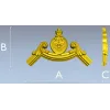 Картуш верхний в стиле барокко - STL модель для ЧПУ