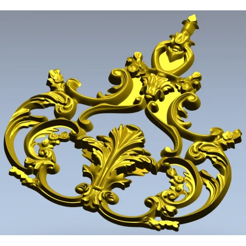 Картуш Рокайль - 3D модель STL для ЧПУ