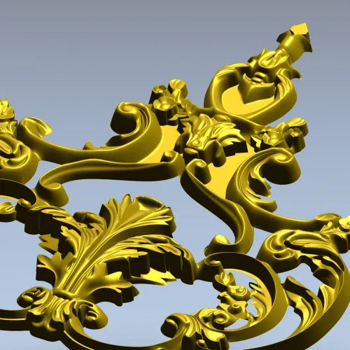 Картуш Рокайль - 3D модель STL для ЧПУ