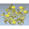 Rococo Floral Scrollwork Panel STL 3D Model
