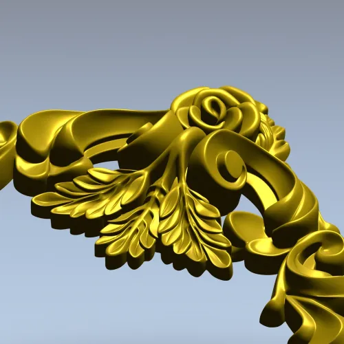 Барочный картуш "Розалия" - 3D модель STL для ЧПУ