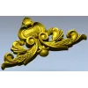 Ornate acanthus cartouche 3D model in STL for CNC carving