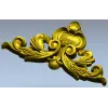 Ornate acanthus cartouche 3D model in STL for CNC carving