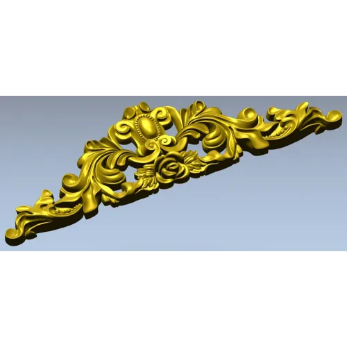 Барочный горизонтальный декор - 3D модель STL для ЧПУ