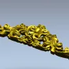 Барочный горизонтальный декор - 3D модель STL для ЧПУ