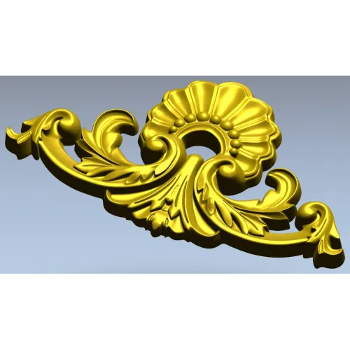 Рокайльная накладка - 3D модель в формате STL для ЧПУ