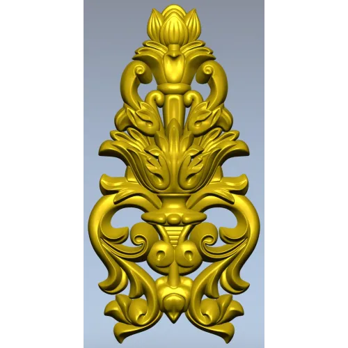 Лотосный картуш - 3D модель STL для ЧПУ