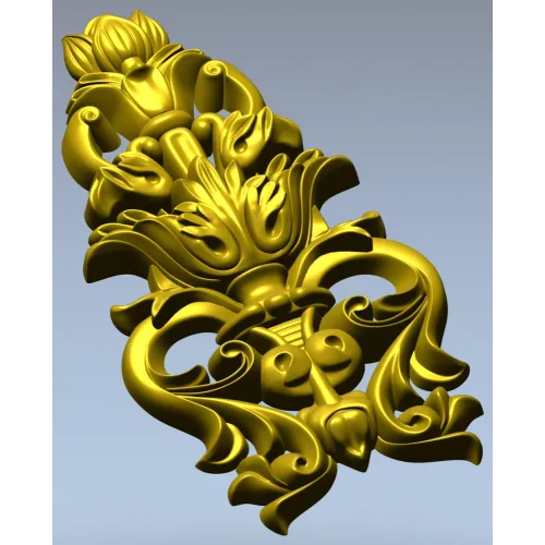Лотосный картуш - 3D модель STL для ЧПУ