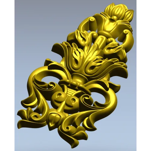 Лотосный картуш - 3D модель STL для ЧПУ
