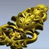 Лотосный картуш - 3D модель STL для ЧПУ