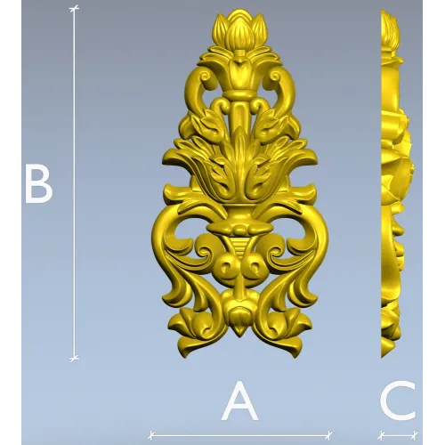 Лотосный картуш - 3D модель STL для ЧПУ