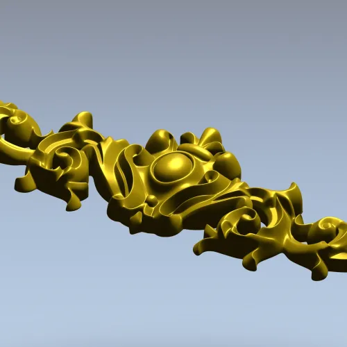 Рокайльный картуш - 3D модель STL для ЧПУ