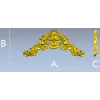 Картуш с вазоном в стиле рокайль - STL модель для ЧПУ