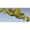 Rococo Rose Cartouche - STL 3D model for CNC