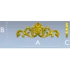 Rococo Rose Cartouche - STL 3D model for CNC