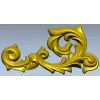 Acanthus Scroll Corner - STL 3D model for CNC
