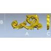 Acanthus Scroll Corner - STL 3D model for CNC