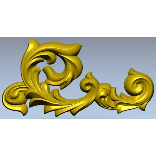 Baroque Acanthus Corner - STL 3D Model for CNC Milling
