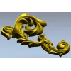 Baroque Acanthus Corner - STL 3D Model for CNC Milling