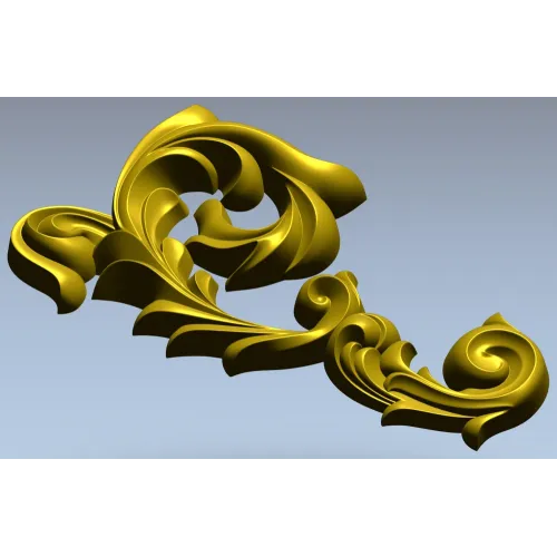 Baroque Acanthus Corner - STL 3D Model for CNC Milling