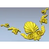 STL модель декора "Ракушечный картуш" для ЧПУ