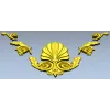 STL модель декора "Ракушечный картуш" для ЧПУ
