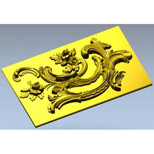 Рокайльная декоративная панель - 3D модель STL для ЧПУ