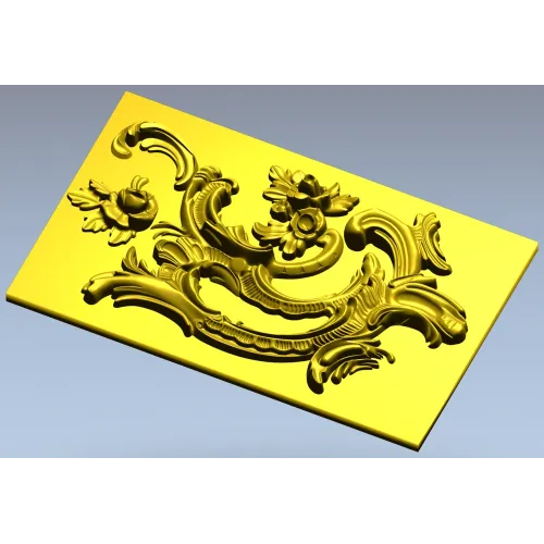Рокайльная декоративная панель - 3D модель STL для ЧПУ