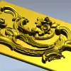 Рокайльная декоративная панель - 3D модель STL для ЧПУ