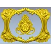 Rocaille Oval Cartouche STL for CNC