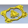 Rocaille Oval Cartouche STL for CNC