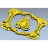 Rocaille Oval Cartouche STL for CNC