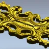 Барочный резной картуш - stl модель для ЧПУ