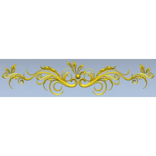 Ornamental Acanthus Scroll STL for CNC