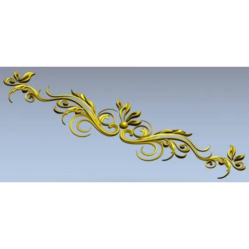 Ornamental Acanthus Scroll STL for CNC