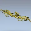 Ornamental Acanthus Scroll STL for CNC