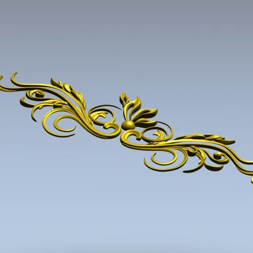 Ornamental Acanthus Scroll STL for CNC